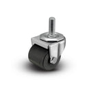 1.4375" Low-Profile Polyolefin Caster with 1/2"x1.5" Thread