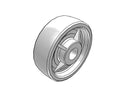 6" x 2" NW White Nylon Wheel - NW0620019