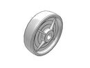 8" x 2" NW White Nylon Wheel - NW0820019