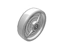8" x 2" NW White Nylon Wheel - NW0822908