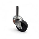 USA 2" Hard Rubber Wheel Swivel Casters with 3/8"-16 x 1-1/2" Threaded Stem