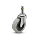 USA 2"x0.8125" TPR Wheel Caster with 7/16"x1-3/8" Brass Band