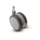 100mm Floor-Protective Twin Wheel with Wheel Lock and 7/16" x 1-7/16" Grip Ring