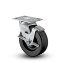 4"x2" USA-Made Side Locking Caster with Phenolic Wheel