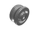 4" x 2" VG Cast Iron V-Groove Wheel - VG0420112