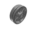 8" x 2.5" VG Cast Iron V-Groove Wheel - VG0840912