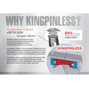 9.5" Height Kingpinless 8"x2" Trionix Nylon Caster with 4"x4.5" Plate