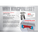 Kingpinless 6"x2" Trionix Nylon Caster with 4"x4.5" Plate