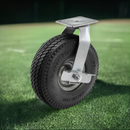 10" Brake Caster with Never-Flat Polyurethane Foam Wheel and 4"x4.5" Plate