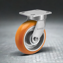 6"x2" Kingpinless Swivel Caster with MAX-Efficiency Orange Wheel