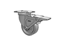 02CA03X01SGL Albion Swivel Caster