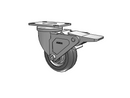 02XA03X51SGL Albion Swivel Caster