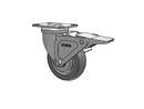 02XA04028SGL Albion Swivel Caster