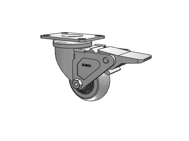 02XR03028SGL Albion Swivel Caster
