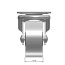 Top dimensioned CAD view of a Faultless Casters 2" x 1" wide wheel Swivel caster with 1-7/8" x 2-9/16" top plate, without a brake, Sintered Iron wheel and 150 lb. capacity part