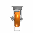 6"x2" Kingpinless Side Locking Caster with MAX-Efficiency Orange Wheel