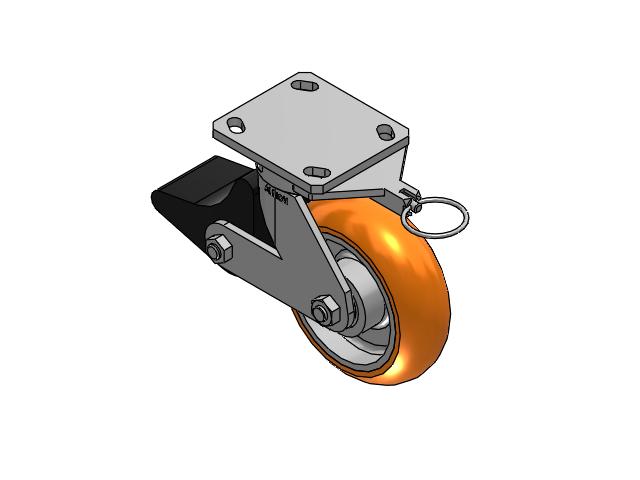 110AN06228SPLBLX Albion Caster