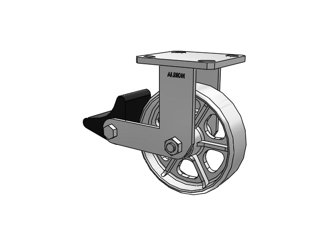 110CA06201RPLB Albion Rigid Caster