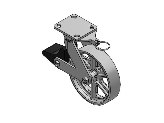 110CA08201SPLBLX Albion Caster