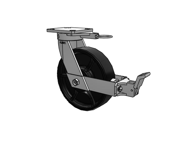 110FR08201SFBBL Albion Swivel Caster