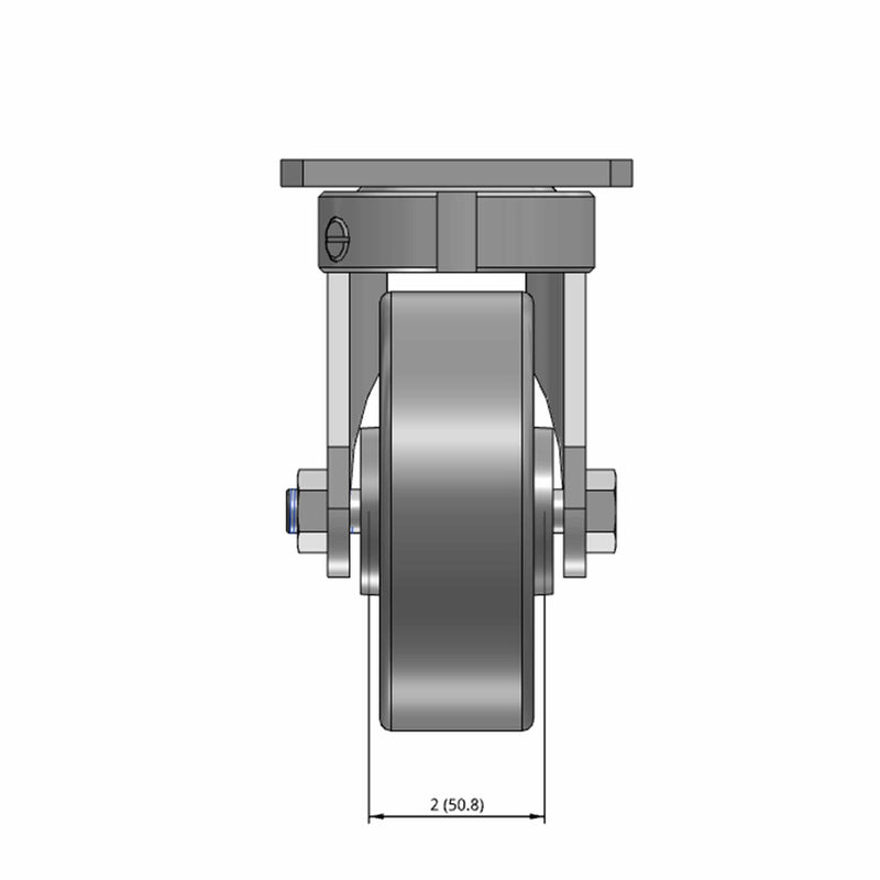 5" Kingpinless Swivel Caster with Heavy-Duty Drop Forged Steel Wheel