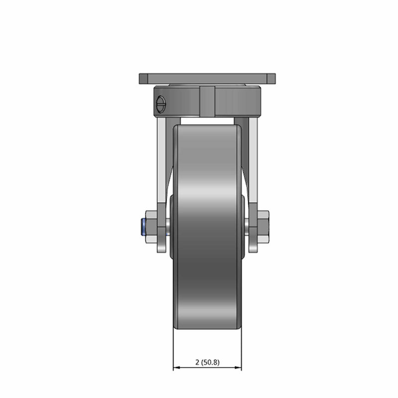 6" Kingpinless Swivel Caster with Heavy-Duty Drop Forged Steel Wheel