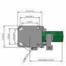 8"x2" Kingpinless Locking Caster with Polyurethane-on-Aluminum Wheel