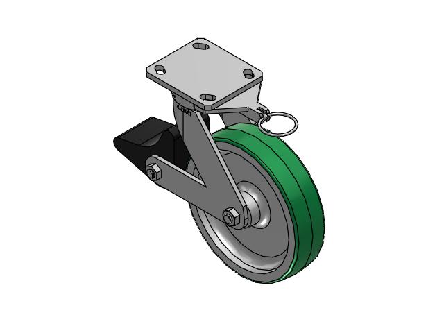 110PD08201SPLBLX Albion Caster