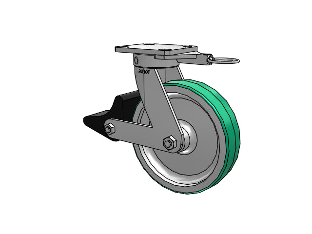 110PD08201SPLBL Albion Swivel Caster