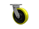 9.5" Height Kingpinless 8"x2" HD Poly-on-Iron Caster with 4"x4.5" Plate