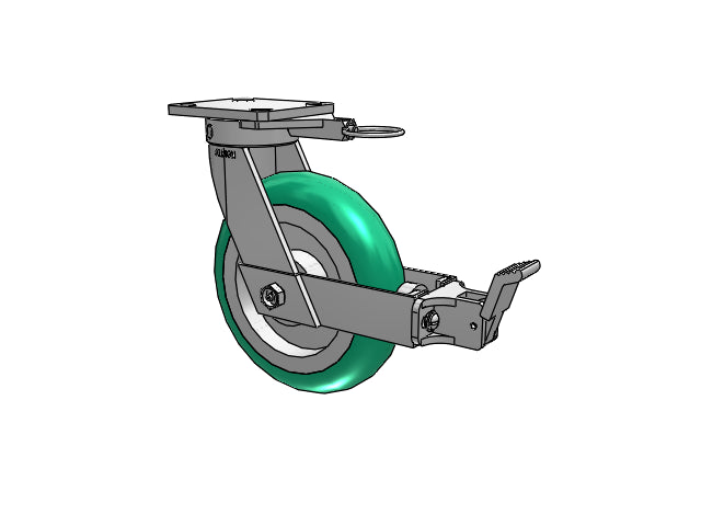 110PM08228SFBBL Albion Swivel Caster