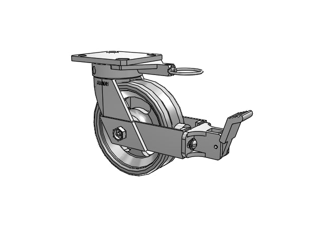 110VG06201SFBBL Albion Swivel Caster