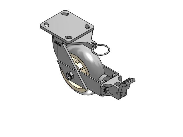 110XR06228SPREVFBBLX Albion Caster
