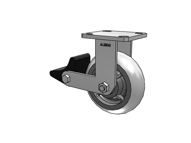 110XR06229RPLB Albion Rigid Caster
