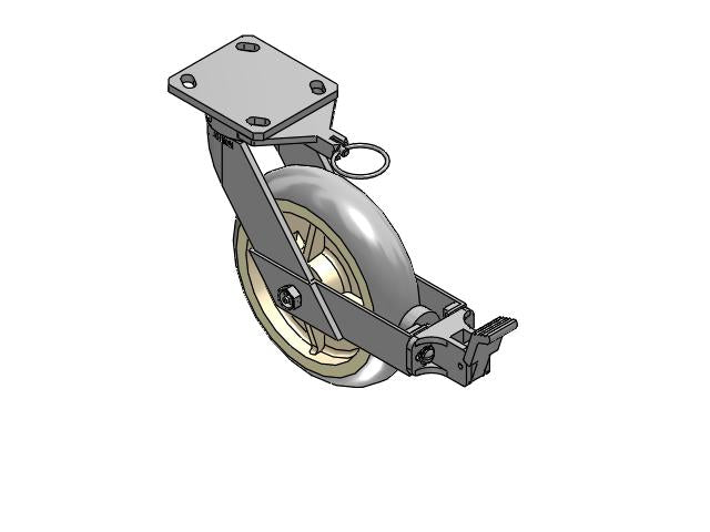 110XR08228SPREVFBBLX Albion Caster