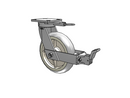 110XR08228SPREVFBBL Albion Swivel Caster