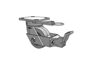 110XS04229SFBBL Albion Swivel Caster