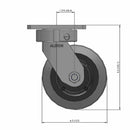 5"x2" Kingpinless Swivel Caster with X-tra Soft Advanced Rubber Wheel