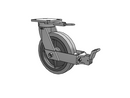 110XS08201SFBBL Albion Swivel Caster