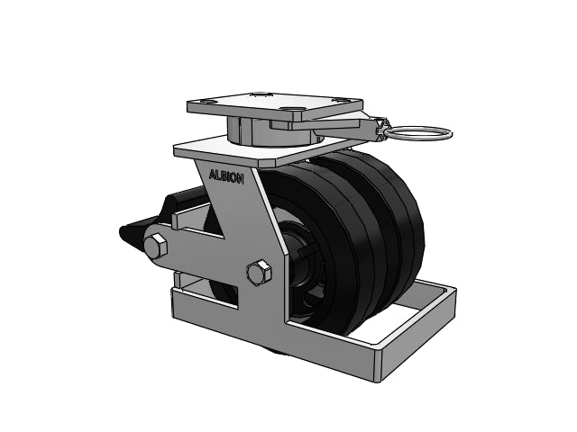 115MR06201SPLBLTOE Albion Caster