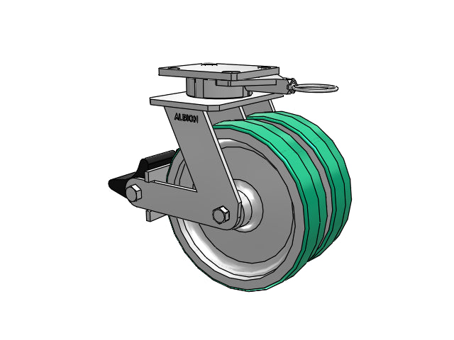 115PD08201SPLBL Albion Caster