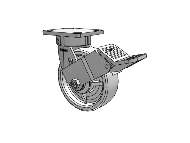120NW06251SFBG Albion Swivel Caster