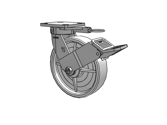 120NW08201S-01FBGL Albion Swivel Caster