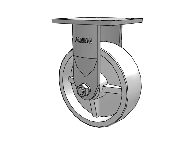 120RW06241R Albion Rigid Caster