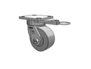 120XP04201SL Albion Swivel Caster