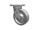 Stainless Kingpinless 6"x2" XP Solid Polyurethane Caster with 4"x4.5" Plate