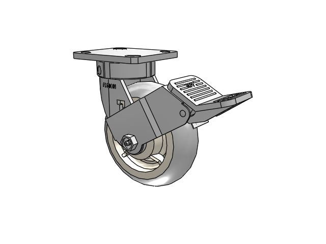 120XR06201SPREVFBG Albion Swivel Caster