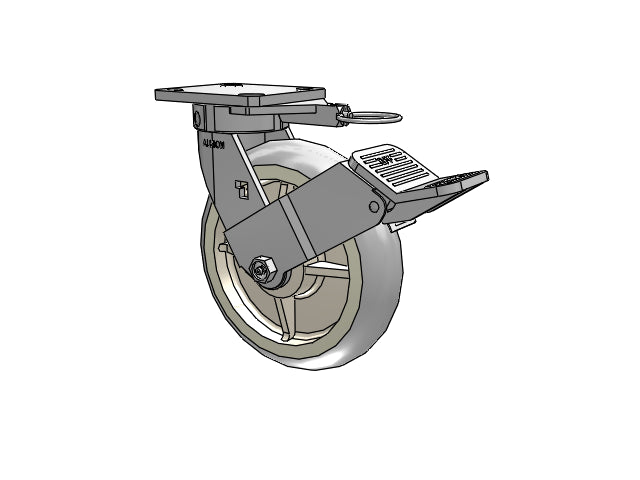 120XR08201SPREV-01FBGL Albion Swivel Caster