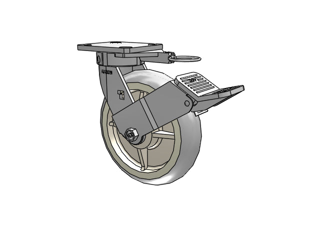 120XR08251SPREV-01FBGL Albion Swivel Caster