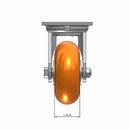 5"x2" USA-Rig Swivel Caster with MAX-Efficiency Orange Wheel